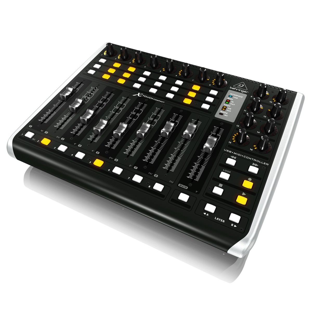 Behringer X-Touch Compact купить с гарантией снижения цены usb/midi- контроллер в интернет магазине Мир Музыки