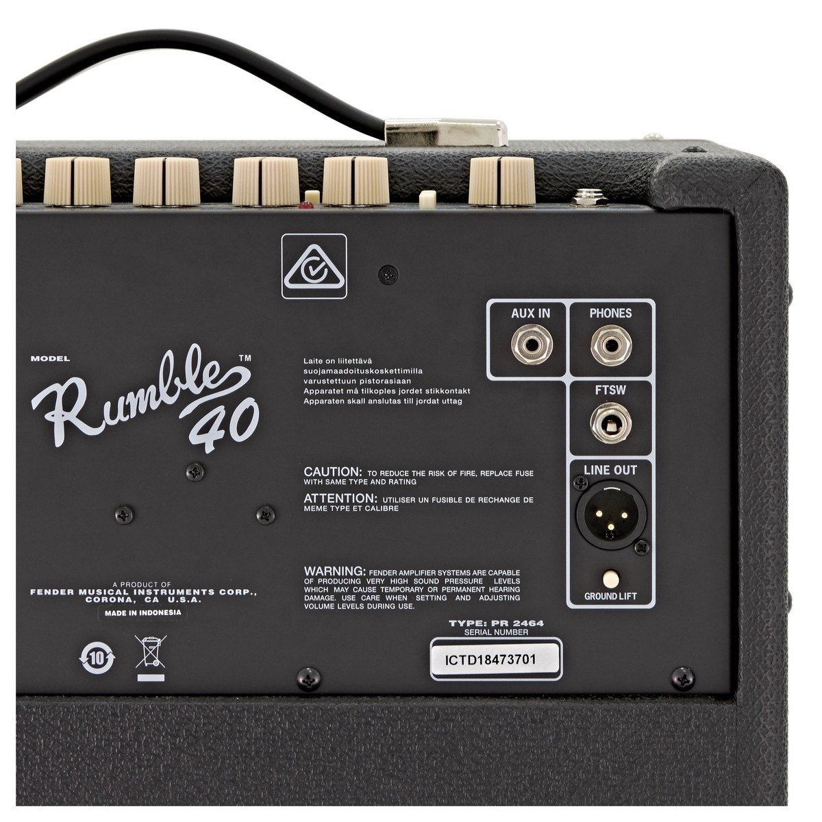 fender rumble 40 line out