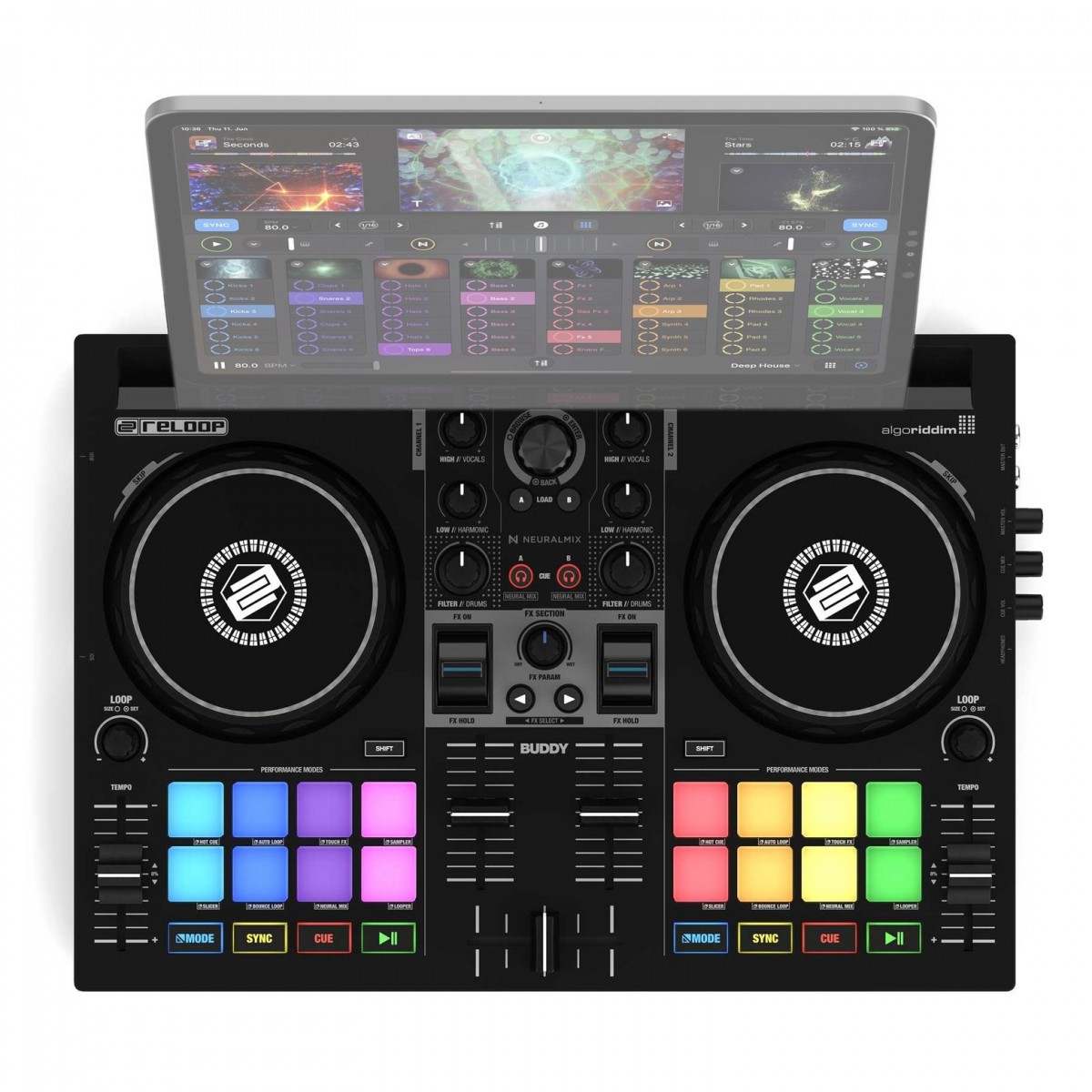 Reloop Buddy купить с гарантией снижения цены dj-контроллер в интернет  магазине Мир Музыки