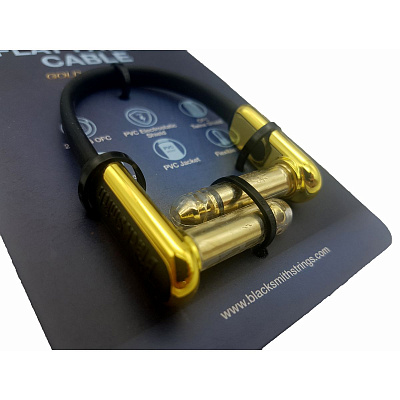 Патч-кабель BlackSmith Patch Cable Gold Flat 0.65ft GSFPC-20