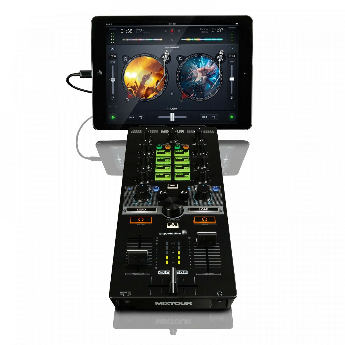 Reloop Mixtour купить с гарантией снижения цены dj-контроллер в интернет  магазине Мир Музыки