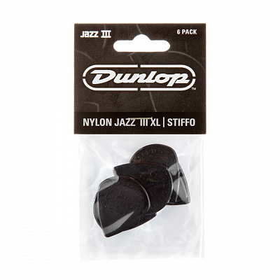 Медиаторы Dunlop 47PXLS Nylon Jazz III XL 6Pack