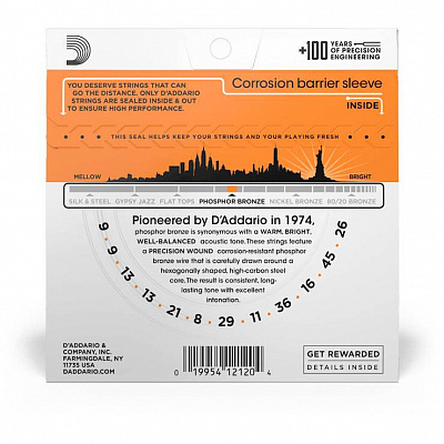 Струны для 12-струнных гитар D`Addario EJ41