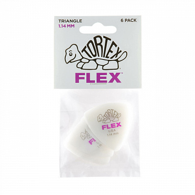 Медиаторы Dunlop 456P114 Tortex Flex Triangle 6Pack
