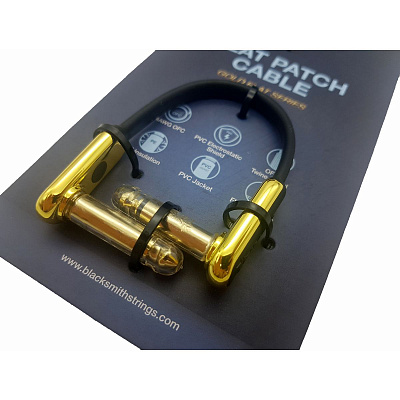 Патч-кабель BlackSmith Patch Cable Gold Flat 0.65ft GSFPC-20