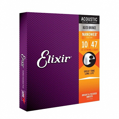 Струны для 12-струнных гитар Elixir 11152 NanoWeb