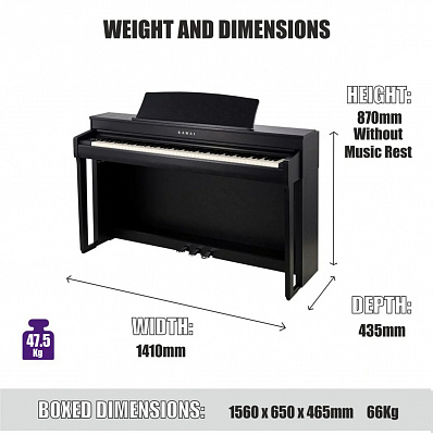 Цифровое пианино с банкеткой Kawai CN301R