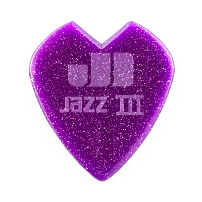Медиаторы Dunlop 47RKH3NPS Kirk Hammet Jazz III Purple Sparkle 24Pack