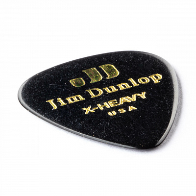 Медиаторы Dunlop 483P03XH Celluloid Black Extra Heavy 12Pack