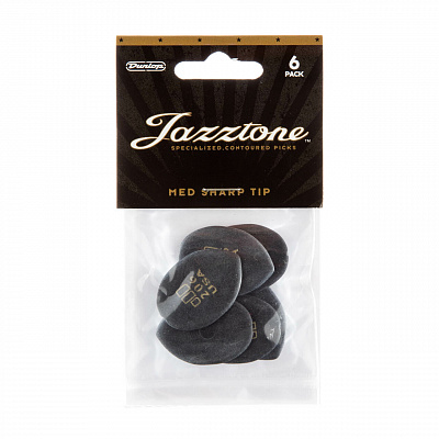 Медиаторы Dunlop 477P206 Jazztone Medium Tip 6Pack