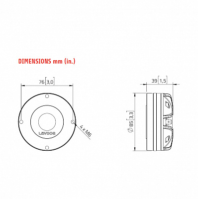 Драйвер высокочастотный Lavoce DN10.172K