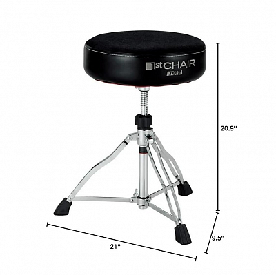 Стул для барабанщика Tama HT430BC 1st Chair Drum Throne Round Rider With Cloth Top Seat