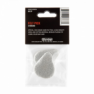Медиаторы Dunlop 8012P Felt Pick 3Pack