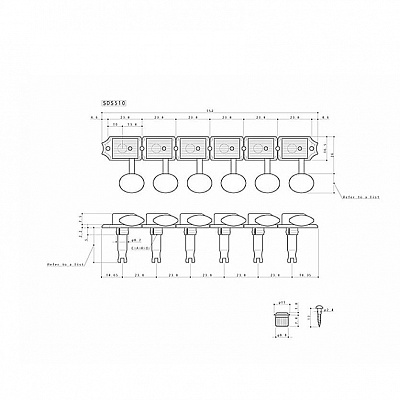 Колки Gotoh SDS510-05M-N-(L6)
