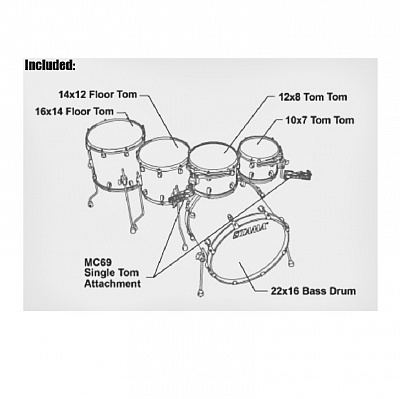 Барабанная установка Tama MBS52RZS-PBK STARCLASSIC PERFORMER