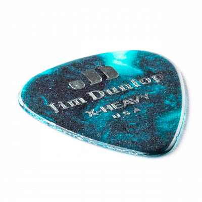 Медиаторы Dunlop 483P11XH Celluloid Turquoise Pearloid Extra Heavy 12Pack