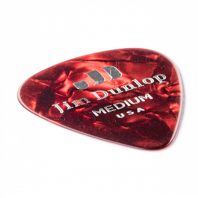 Медиаторы Dunlop 483P09MD Celluloid Red Pearloid Medium 12Pack